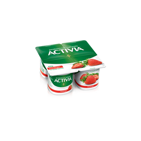 Iogurte activia polpa morango 340g