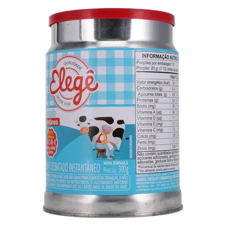 LEITE PÓ ELEGE DESNATADO LATA 300G 360-21
