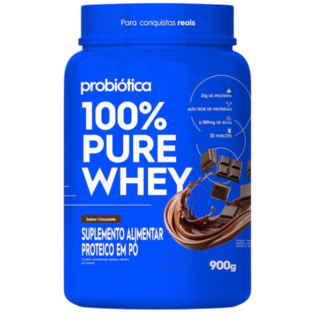 WHEY PROT PROBIOTICA 100% PURE 900G CHOCOLATE PT