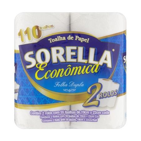 PAP TOALHA SORELLA FOL DUPL ECONOMIC  2UN