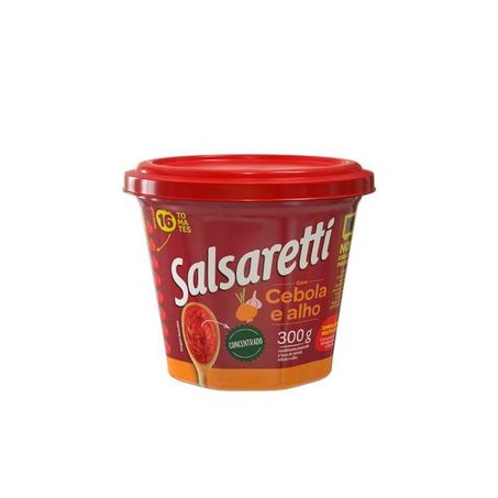 Extrato de tomate cebola e alho salsaretti 300g