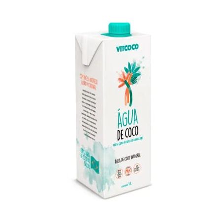 Agua de coco vitcoco integral 1l