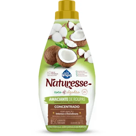 AMACIANTE GOTA LIMPA CONC. NATURESSE COCO/ALG. 1L