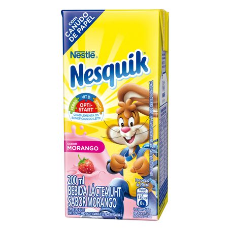 BEBIDA LÁCTEA UHT MORANGO NESTLÉ NESQUIK