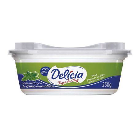 Margarina delícia toque de chef com ervas aromáticas c/ sal 250g