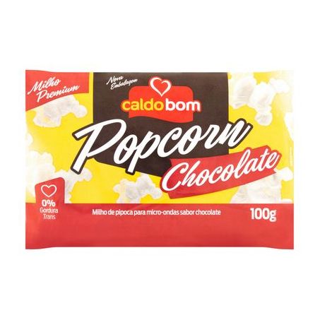 PIPOCA CALDO BOM MICRO 100G CHOCOLATE 