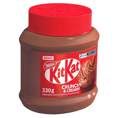 Creme Cacau Nestle 330g Kit Kat Crunchy e Creamy 360-1
