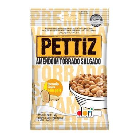 Amendoim Pettiz 120g Torrado Salgado