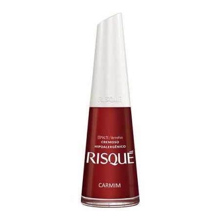 Esmalte Risqué Cremoso Carmim Embalagem 8ML