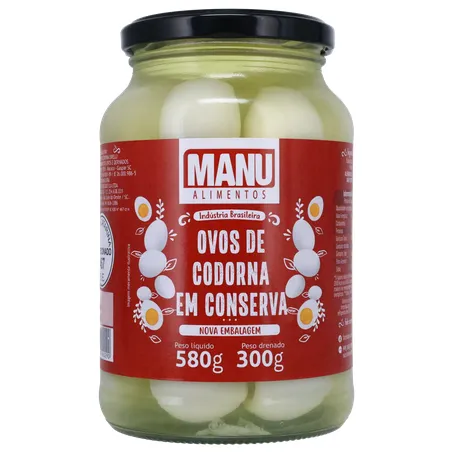 Ovos de codorna manu 300g 360-35