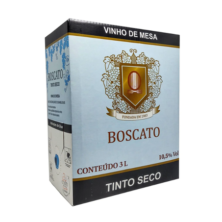 VINHO BOSCATO DE MESA TINTO SECO 3L 