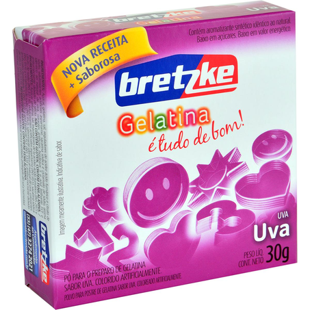Gelatina Bretzke 30g - Uva