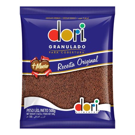 CONFEITO GRANULADO CHOCOLATE DORI 500G