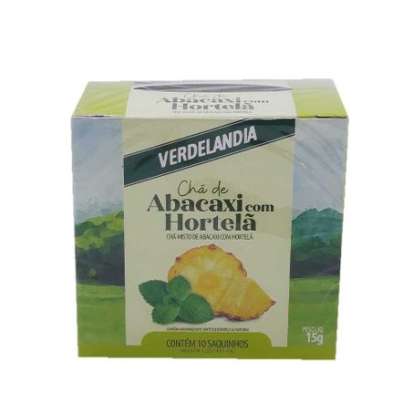 CHÁ VERDELANDIA ABACAXI E HORTELÃ 15G