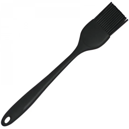Pincel silicone cabo transp.preto 20cm wellmix