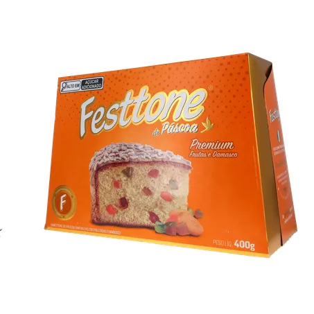 Panettone de Páscoa Festtone Frutas Cristalizadas e Damasco 400G 360-3