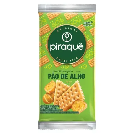 Biscoito piraque pao de alho 138g
