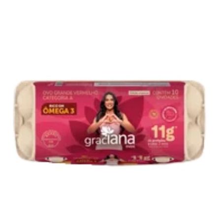Ovos Vermelho Graciana Com 10 Unidades