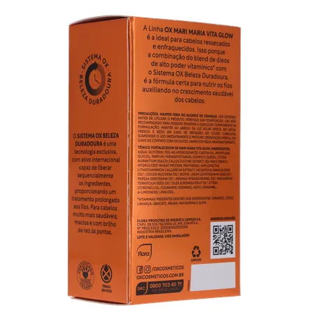 Tônico Capilar Fortalecedor Mari Maria Ox Vita Glow Frasco com 30Ml 360-14