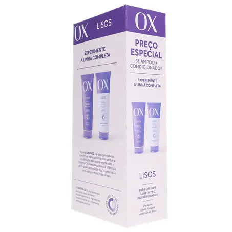 Kit shampoo ox 375ml+cond170ml lisos 360-23