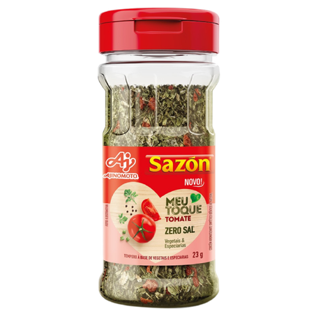 Tempero sazon meu toque tomate zero sal pote 32gr