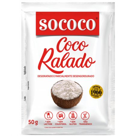 Coco ralado sococo 50g desidratado