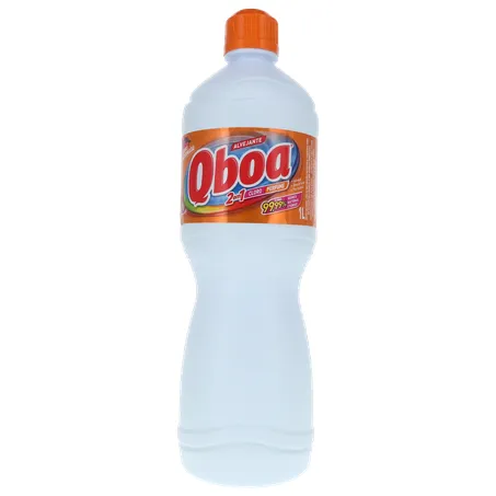 Alvejante Uso Geral Qboa com Cloro Floral Frasco 1lt 360-1