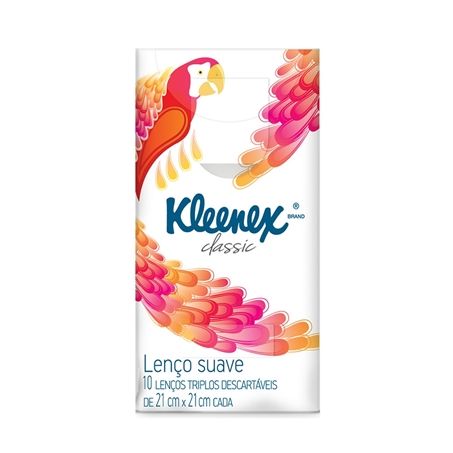 Lenço de papel kleenex c/10 21x21cm