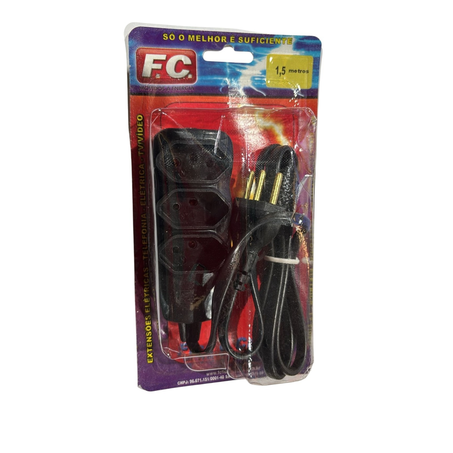 Extensão F.C. 3x 0,75 1,50m Preta