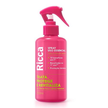 PROTETOR CAPILAR RICCA USO ESSENCIAL SPRAY 250ML REF.2833