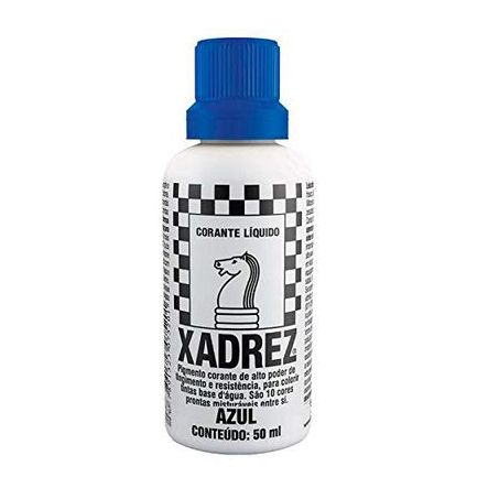 Corante Liquido Xadrez 50ml Azul