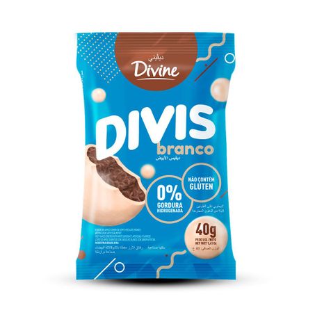 Chocolate divine divis branco 40g