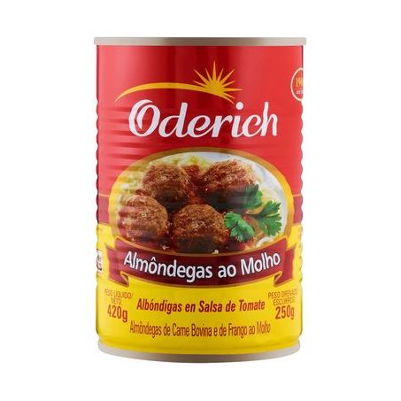 Almôndegas ao Molho Oderich Salsa e Tomate Lata 250gr