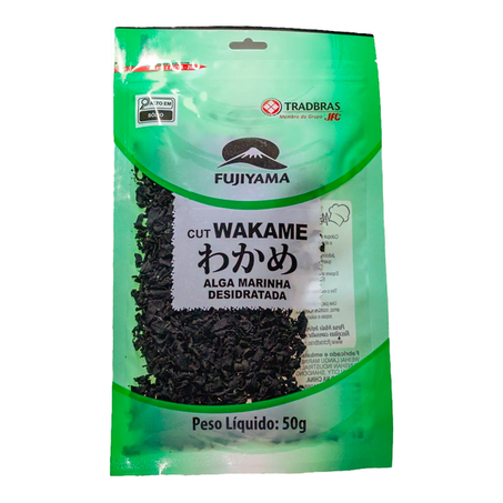 ALGA MARINHA DESIDRATADA CUT WAKAME 50G