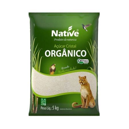 Açúcar Orgânico Cristal Native Pacote 5KG