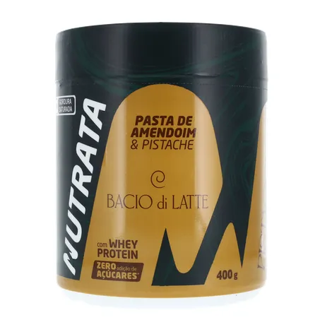 Pasta de Amendoim Nutrata Bacio Di Latte Sabor Pistache 400g