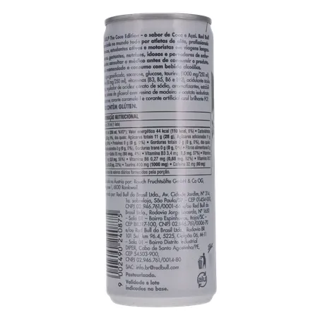 Energético Red Bull Coco e Açaí Lata 250ml 360-18