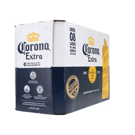 Cerveja corona 350ml lata c/8 und 360-30