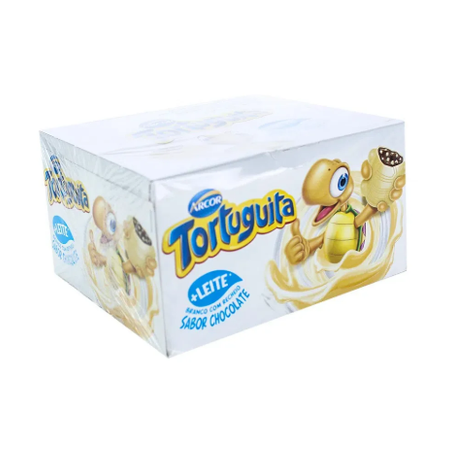 Chocolate Arcor Tortuguita Chocolate Branco Caixa 72G