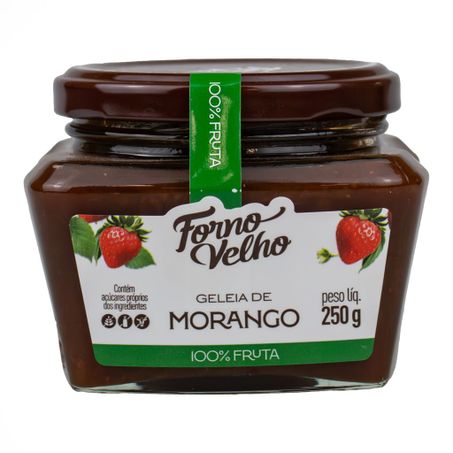 GELEIA DE MORANGO 100% FRUTA 250G