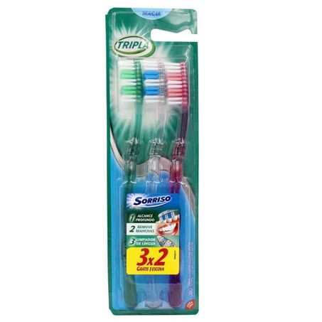 ESCOVA DENTAL SORRISO TRIPLA MACIA C/3