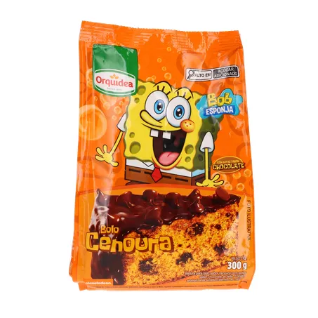 MISTURA BOLO ORQUÍDEA BOB ESPONJA CENOURA COM CHOCOLATE 300G 360-35
