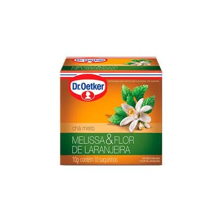 CHÁ DR. OETKER MELISSA E FLOR DE LARANGEIRA 10G