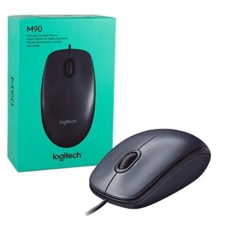 MOUSE C/ FIO USB M90 PRETO LOGITECH