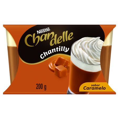 Sobremesa Láctea com Chantilly Caramelo Chandelle com 2 Unidades