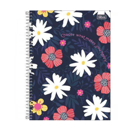 Caderno Espiral Cd Tilibra Gde 1m Chrame 80f