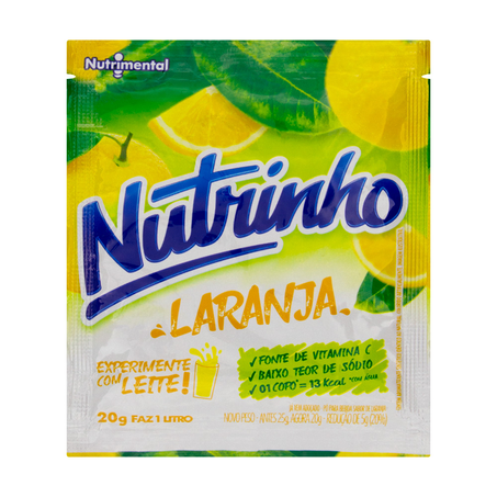 Refresco Nutrinho Laranja Pacote 25G