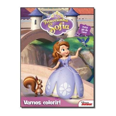 LIVRO VITROLA VAMOS COLORIR PRINCESA SOFIA