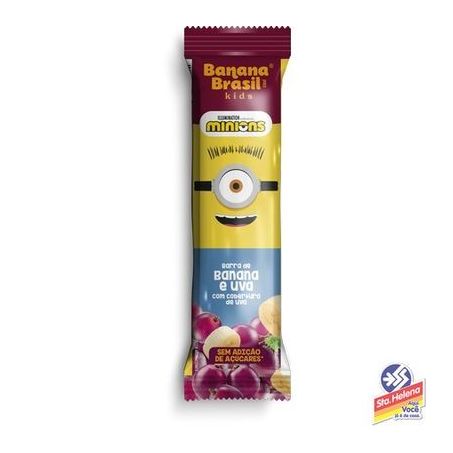 Barrinha Banana Brasil Kids 22g Uva