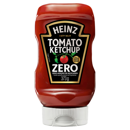 Ketchup heinz zero 373g squeeze